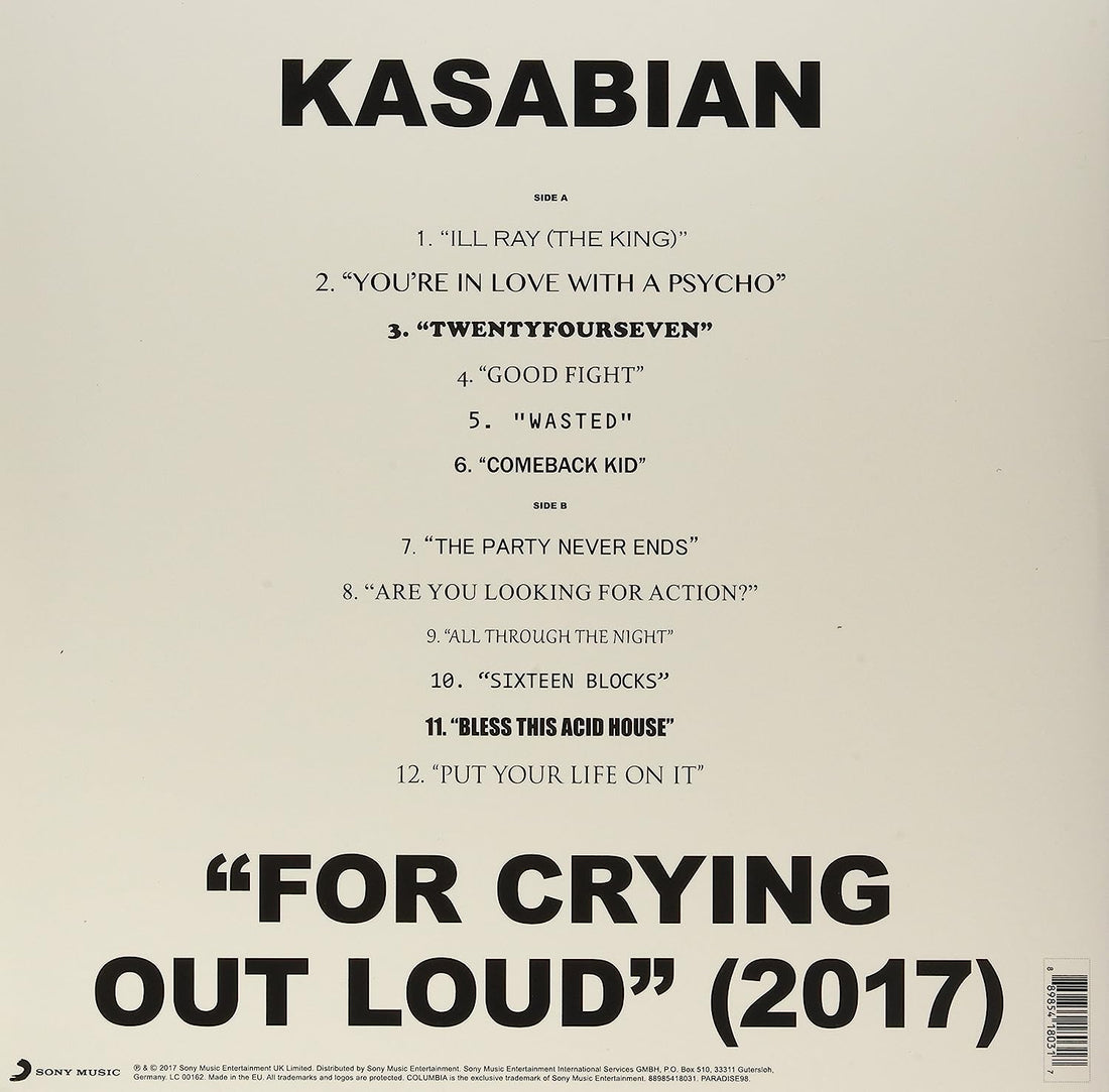 For Crying Out Loud | Kasabian - Vinyl.ae