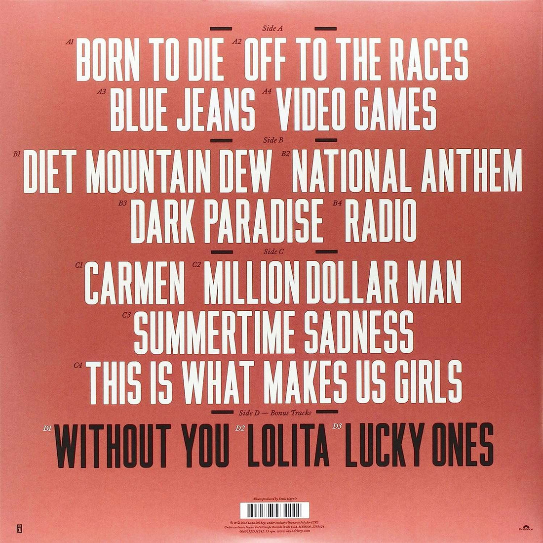 Born to Die | Lana Del Rey - Vinyl.ae