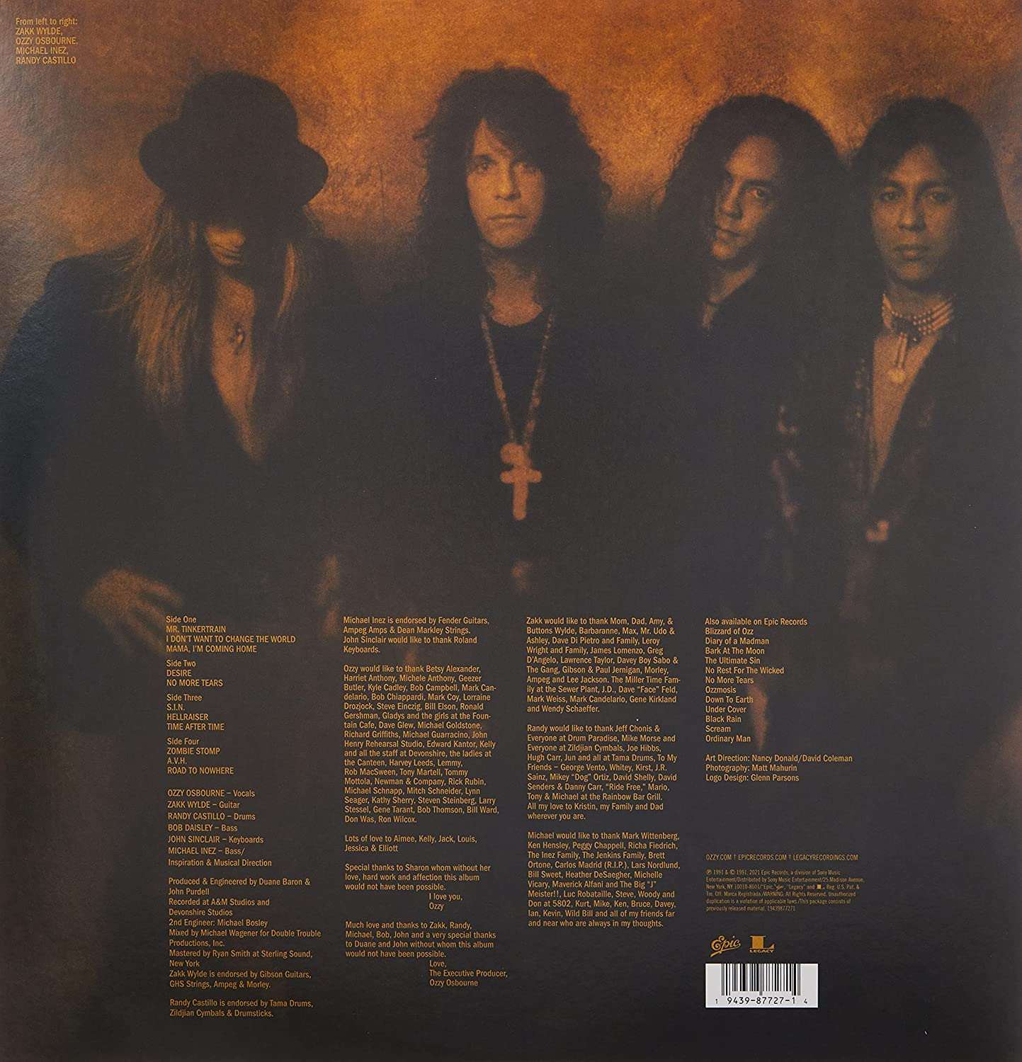 ozzy osbourne album no more tears ozzy osbourne album no more tears