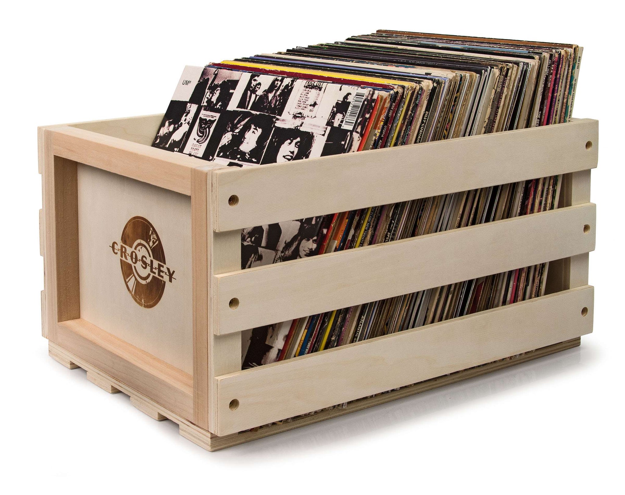 Crosley Record Storage Crate Natural